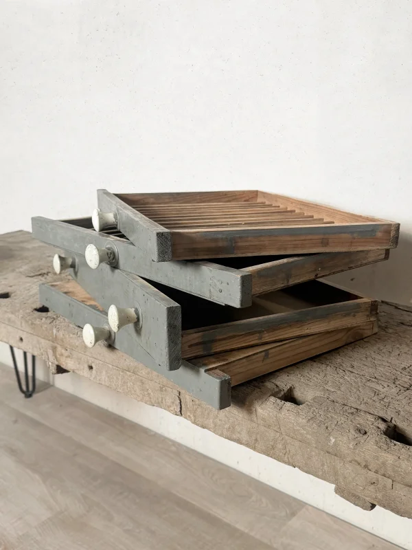 Set of 4 Flat Vintage Drawers