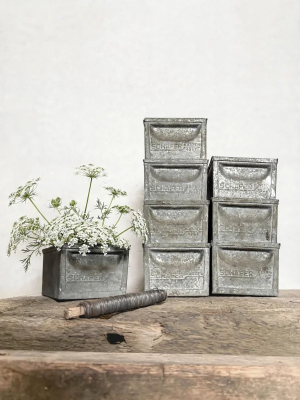 Set of 8 Vintage Tool Boxes Schäfer