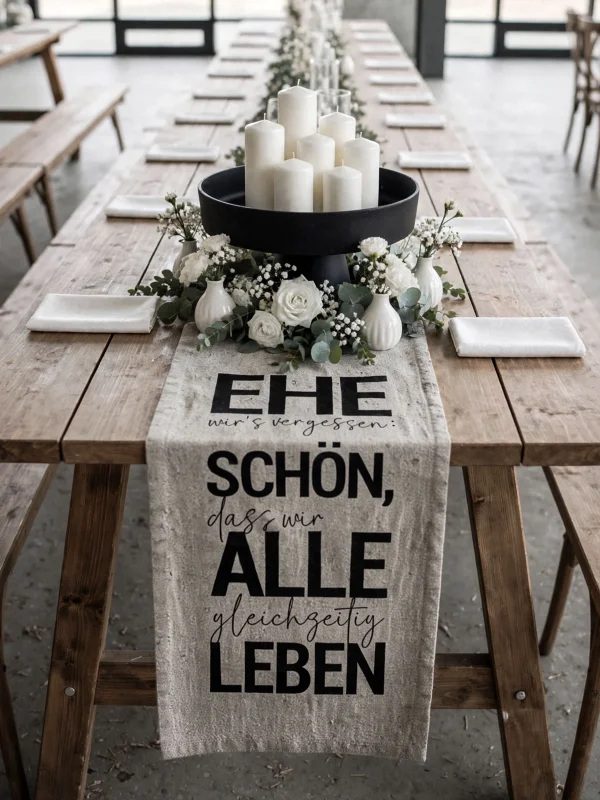 Tischläufer "EHE wirs vergessen…"