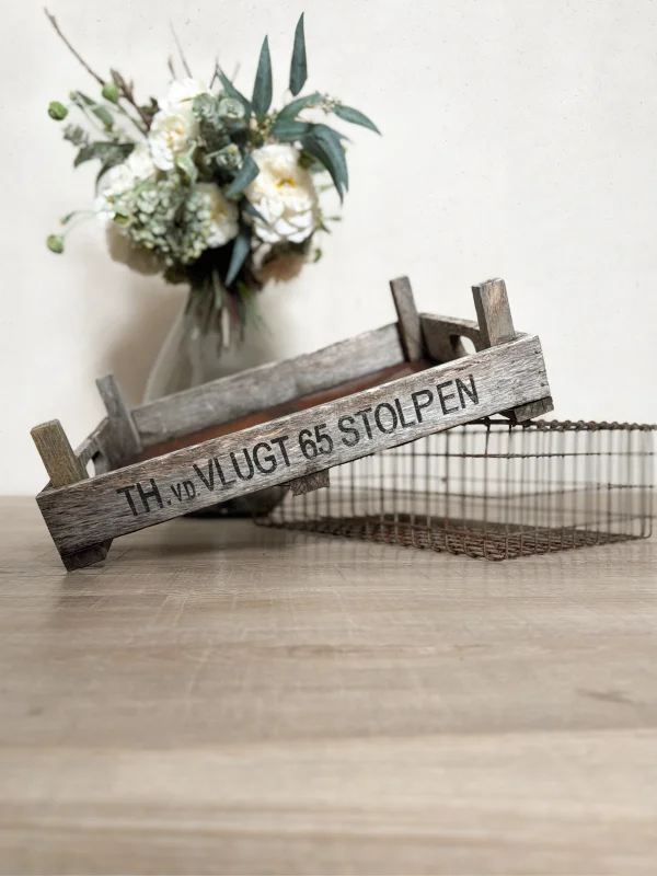Shabby Chic Wooden Stacking Box Vlugt Stolpen