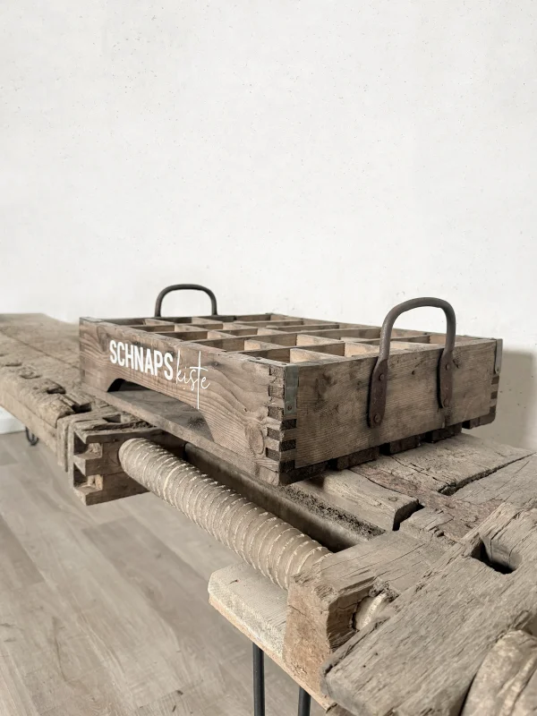 Vintage Bottle Crate "Schnapskiste"