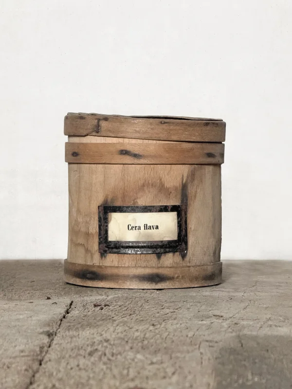Vintage Holzdose "Cera Flava"