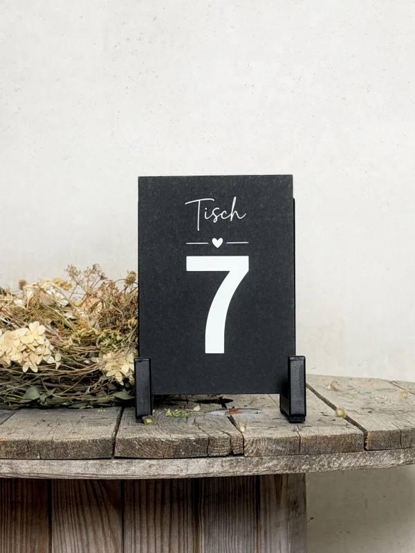Tischnummern 1 - 12
