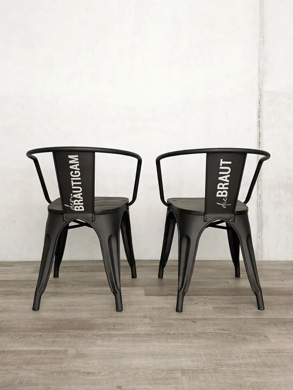 Stühle Braut & Bräutigam 2-er Set