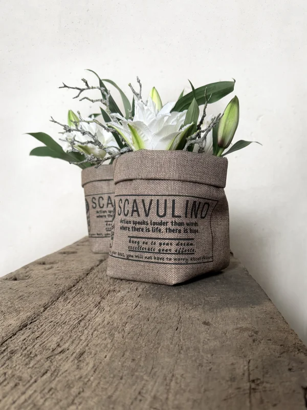 Jute-Beutel mit Druck