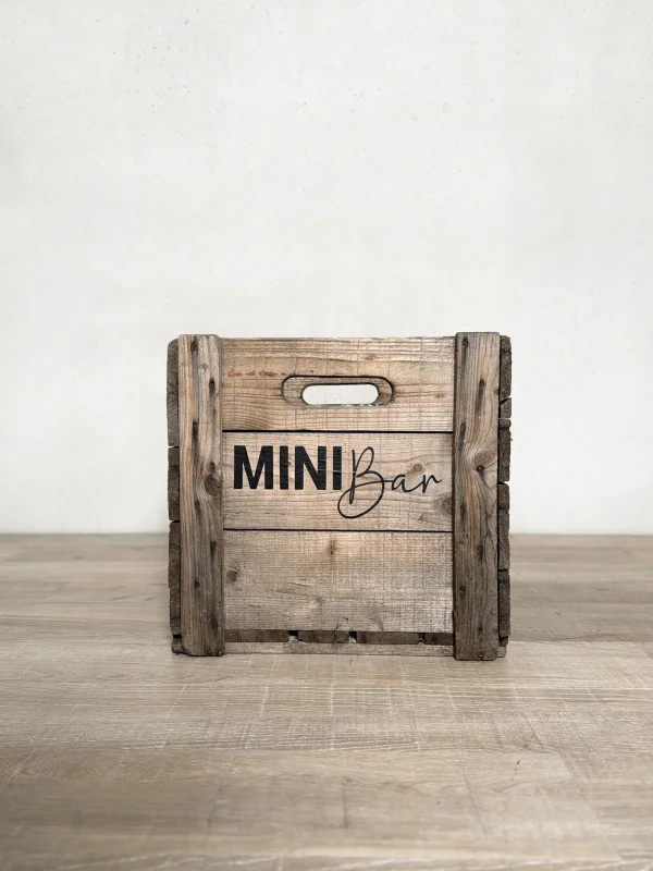 Holzkiste "Minibar"