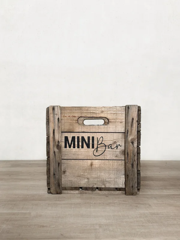 Holzkiste "Minibar"