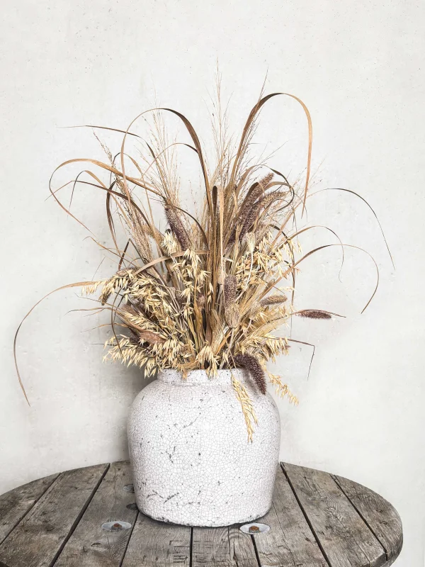 Trockenblumen "Boho" in Keramikvase XL