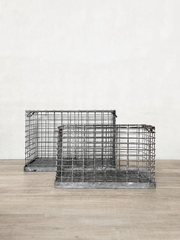 Drahtkörbe aus Metall 2 - er Set