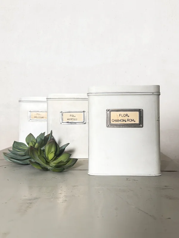 Apothekerdosen aus Metall 3 - er Set