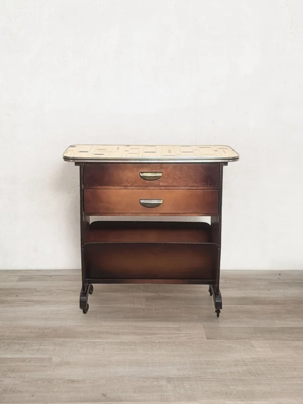 Vintage Barwagen & Zeitschriftenständer